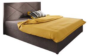 Manželská posteľ Boxspring 140 cm Fade 4 (tmavohnedá) (s matracom a úložným priestorom). Vlastná spoľahlivá doprava až k Vám domov. 1046519