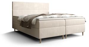 Manželská posteľ Boxspring 160 cm Flu (svetlobéžová) (s matracom a úložným priestorom). Vlastná spoľahlivá doprava až k Vám domov. 1046545