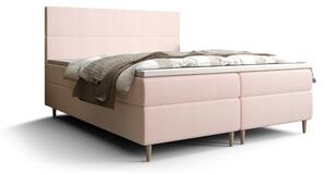 Manželská posteľ Boxspring 160 cm Flu Comfort (svetloružová) (s matracom a úložným priestorom). Vlastná spoľahlivá doprava až k Vám domov. 1055935