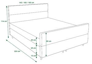 Manželská posteľ Boxspring 140 cm Flu plus (svetloružová) (s matracom a úložným priestorom). Vlastná spoľahlivá doprava až k Vám domov. 1046575