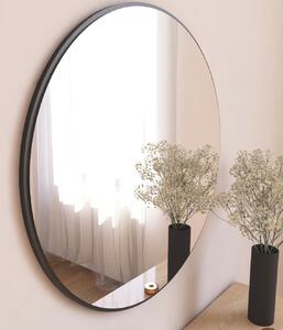 Kalune Design Okrúhle nástenné zrkadlo Ozze 60 cm čierne