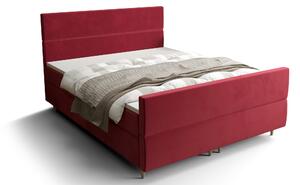 Manželská posteľ Boxspring 180 cm Flu plus (bordová) (s matracom a úložným priestorom). Vlastná spoľahlivá doprava až k Vám domov. 1046596