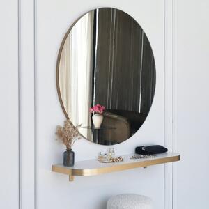 Kalune Design Okrúhle nástenné zrkadlo Zlaté 90 cm zlaté