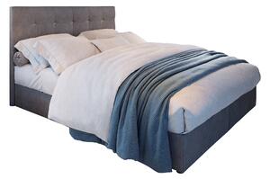 Manželská posteľ Boxspring 180 cm Karen (sivá) (s matracom a úložným priestorom). Vlastná spoľahlivá doprava až k Vám domov. 1046610