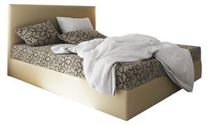 Manželská posteľ Boxspring 160 cm Lilac (vzor + béžová) (s matracom a úložným priestorom). Vlastná spoľahlivá doprava až k Vám domov. 1046650