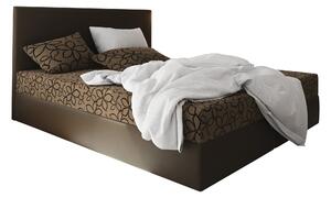 Manželská posteľ Boxspring 140 cm Lilac (vzor + hnedá) (s matracom a úložným priestorom). Vlastná spoľahlivá doprava až k Vám domov. 1046638