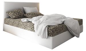 Manželská posteľ Boxspring 180 cm Lilac (vzor + biela) (s matracom a úložným priestorom). Vlastná spoľahlivá doprava až k Vám domov. 1046664