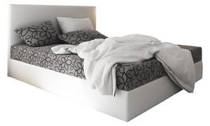 Manželská posteľ Boxspring 140 cm Lilac Comfort (vzor + biela) (s matracom a úložným priestorom). Vlastná spoľahlivá doprava až k Vám domov. 1056072
