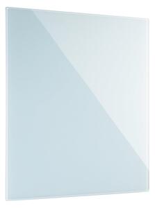 Sklenená magnetická tabuľa na stenu, 480 x 480 mm, biela