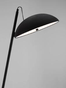 Dizajnová stojaca lampa Flute čierna