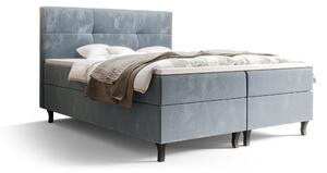 Manželská posteľ Boxspring 140 cm Lumba Comfort (svetlomodrá) (s matracom a úložným priestorom). Vlastná spoľahlivá doprava až k Vám domov. 1056098