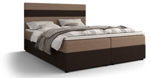 Manželská posteľ Boxspring 140 cm Locos (svetlohnedá + tmavohnedá) (s matracom a úložným priestorom). Vlastná spoľahlivá doprava až k Vám domov. 1046693