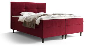Manželská posteľ Boxspring 160 cm Lumba (bordová) (s matracom a úložným priestorom). Vlastná spoľahlivá doprava až k Vám domov. 1046681