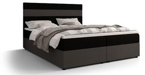 Manželská posteľ Boxspring 140 cm Locos (čierna + sivá) (s matracom a úložným priestorom). Vlastná spoľahlivá doprava až k Vám domov. 1046695