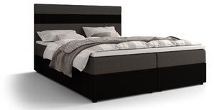 Manželská posteľ Boxspring 180 cm Locos (sivá + čierna) (s matracom a úložným priestorom). Vlastná spoľahlivá doprava až k Vám domov. 1046708