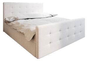 Manželská posteľ Boxspring 180 cm Milagros Comfort 1 (béžová) (s matracom a úložným priestorom). Vlastná spoľahlivá doprava až k Vám domov. 1056169