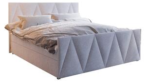 Manželská posteľ Boxspring 160 cm Milagros Comfort 3 (béžová) (s matracom a úložným priestorom). Vlastná spoľahlivá doprava až k Vám domov. 1056197