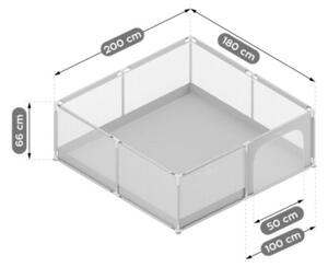 Detská ohrádka Cozy 28 sivá