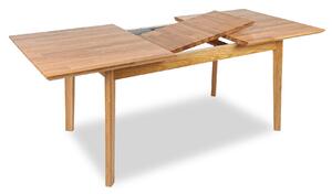 Domov Združenie VENETO 150R L18 DUB - Stôl rozťahovací masív Dub prírodný 150x90/45/ plát 18mm