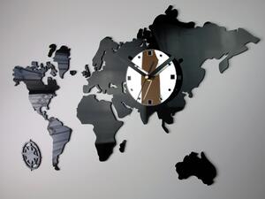 Moderné nástenné hodiny WORLD (nalepovacie hodiny na stenu)