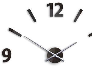Moderné nástenné hodiny KLAUS WENGE HMCNH061-wenge (nalepovacie hodiny na stenu)