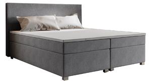 Manželská posteľ Boxspring 180 cm Simon Comfort (sivá) (s matracom, bez úložného priestoru). Vlastná spoľahlivá doprava až k Vám domov. 1056337