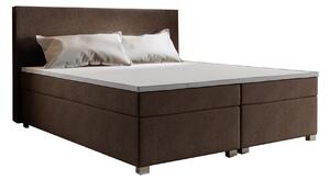 Manželská posteľ Boxspring 160 cm Simon Comfort (tmavohnedá) (s matracom, bez úložného priestoru). Vlastná spoľahlivá doprava až k Vám domov. 1056330