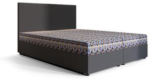 Manželská posteľ Boxspring 180 cm Skonto Comfort (tmavosivá + vzor pletený) (s matracom a úložným priestorom). Vlastná spoľahlivá doprava až k Vám domov. 1056314