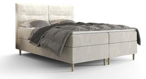 Manželská posteľ Boxspring 140 cm Saruta (béžová) (s matracom a úložným priestorom). Vlastná spoľahlivá doprava až k Vám domov. 1047357