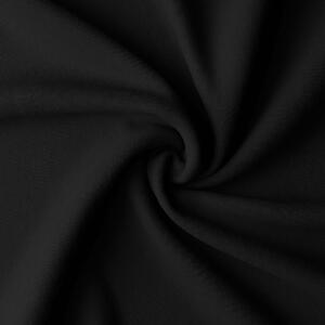Dekorstudio Jednofarebný záves - Čierny Uchytenie závesu: Riasiaca páska 1