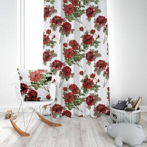 Obliečka na vankúš MIGD116 červené kvety, 40x40 cm