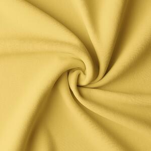 Hotový záves na krúžkoch so zirkónmi 140x250 cm pastelovo žltý
