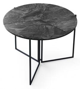 Hanah Home Jídelní skládací stůl Yaprak 100 cm šedý mramor