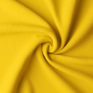 Dekorstudio Krátky jednofarebný záves - Žltý Uchytenie závesu: Dekoračné kolieska