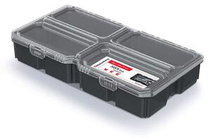 Prosperplast Organizér MESX BOX 28,5x15,8x5,7 cm transparentný/čierny
