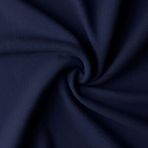 Dekorstudio Krátky jednofarebný záves - tmavo modrý Uchytenie závesu: Riasiaca páska 1
