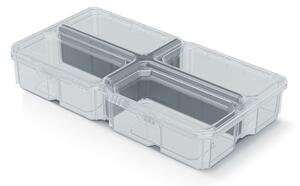 Prosperplast Organizér MESX škatuľa 28,5x15,8x5,7 cm transparentná