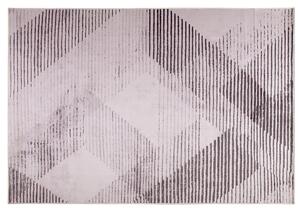 Koberec ružový polyesterový 160 x 230 cm obdĺžnikový s krátkym vlasom abstraktný vzor