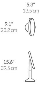 Kozmetické zrkadlo s osvetlením/zväčšovacie (5x) ø 20 cm Sensor Trio – simplehuman