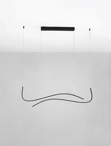 Minimalistcký LED luster Brio čierna 104