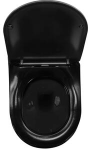 Rea - Závesná WC misa Carlo Mini Flat - zlatá/čierna