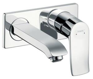Umývadlová batéria Hansgrohe Metris bez podomietkového telesa chróm 31085000