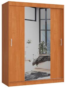 Ak furniture Šatníková skriňa so zrkadlom Reton 150 cm jelša