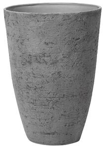 Kvetináč sivý kamenná zmes 51 x 51 x 71 cm izbový a vonkajší do interiéru a exteriéru