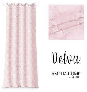 Záclona AmeliaHome Delva I ružová