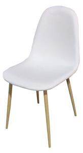 Stoličky s poťahom, 4 ks, rôzne farby, biele