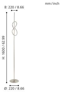 Eglo 97942 - LED Stojacia lampa NOVAFELTRIA LED/13W/230V