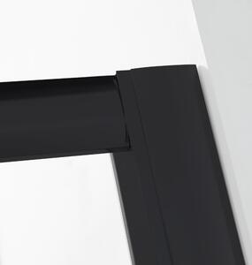 Hagser Ava sprchové dvere 100 cm posuvné čierna matná/priehľadné sklo HGR13000021