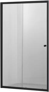 Hagser Ava sprchové dvere 140 cm posuvné čierna matná/priehľadné sklo HGR16000021