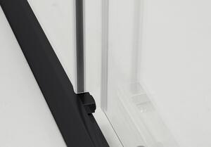 Hagser Ava sprchové dvere 110 cm posuvné čierna matná/priehľadné sklo HGR14000021